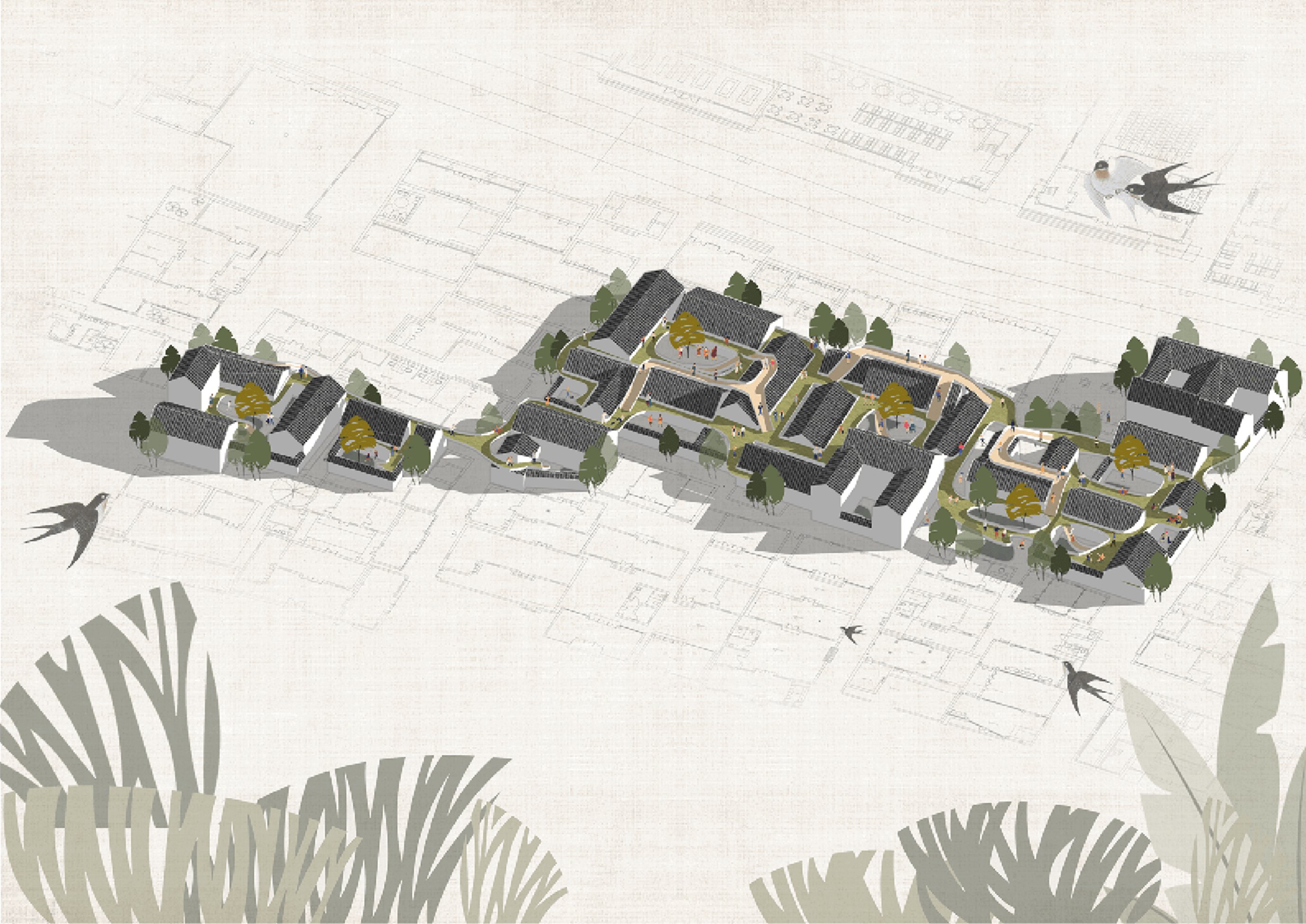 PROPOSITION CONCEPTUELLE D'HÔTEL DE CHARME – VIEILLE VILLE DE ZHUXI, YANCHENG